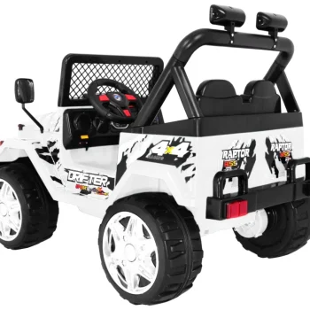 Terenski Raptor Drifter, Vozilo Na Baterije Za Djecu, Bijelo + Daljinski Upravljač + Spori Start 2
