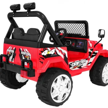 Terenski Raptor Drifter, Vozilo Na Baterije Za Djecu, Crveno + Daljinski Upravljač + Spori Start 3