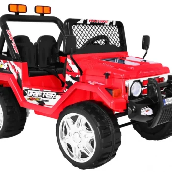 Terenski Raptor Drifter, Vozilo Na Baterije Za Djecu, Crveno + Daljinski Upravljač + Spori Start 4