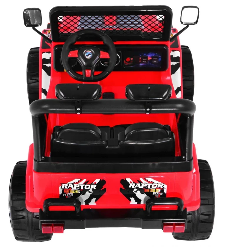 Terenski Raptor Drifter, Vozilo Na Baterije Za Djecu, Crveno + Daljinski Upravljač + Spori Start 5