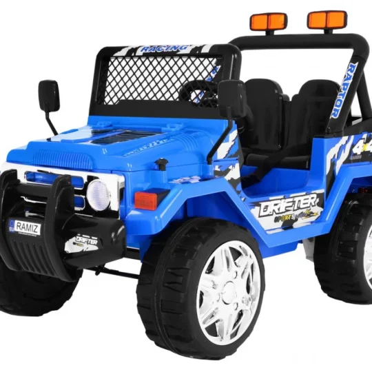 Terenski Raptor Drifter, Vozilo Na Baterije Za Djecu, Plavo + Daljinski Upravljač + Spori Start 1