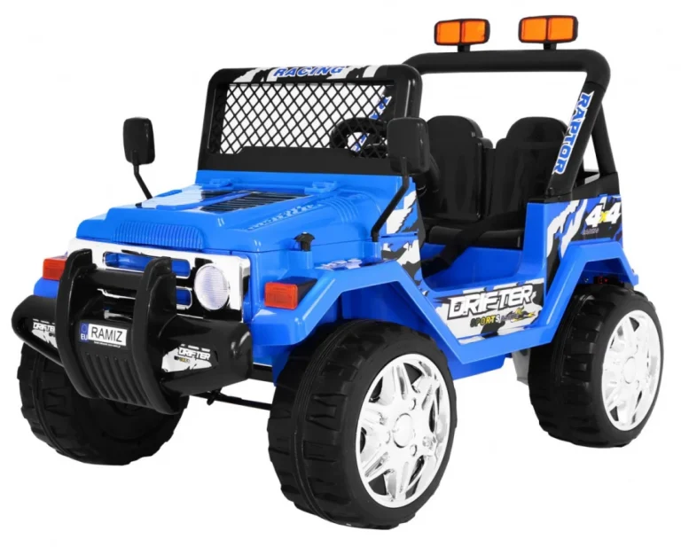 Terenski Raptor Drifter, Vozilo Na Baterije Za Djecu, Plavo + Daljinski Upravljač + Spori Start 1