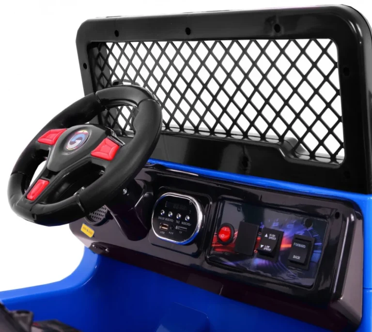 Terenski Raptor Drifter, Vozilo Na Baterije Za Djecu, Plavo + Daljinski Upravljač + Spori Start 7