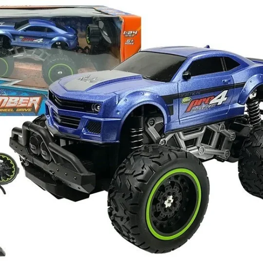 Terenski Auto Na Daljinsko Upravljanje, Plavi, 1:24 1