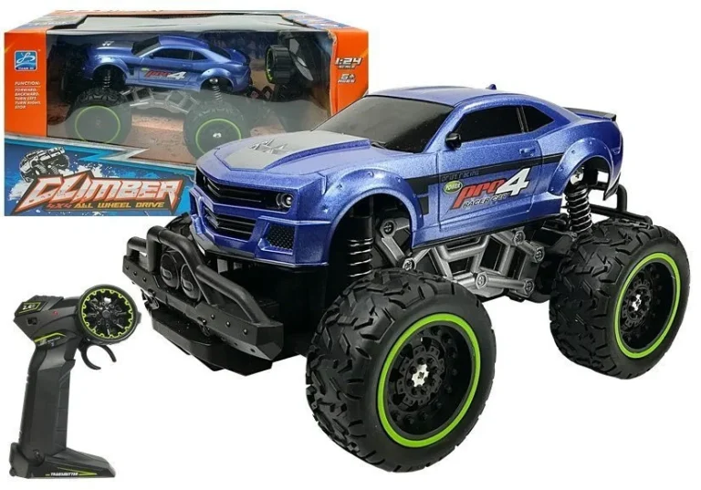 Terenski Auto Na Daljinsko Upravljanje, Plavi, 1:24 1