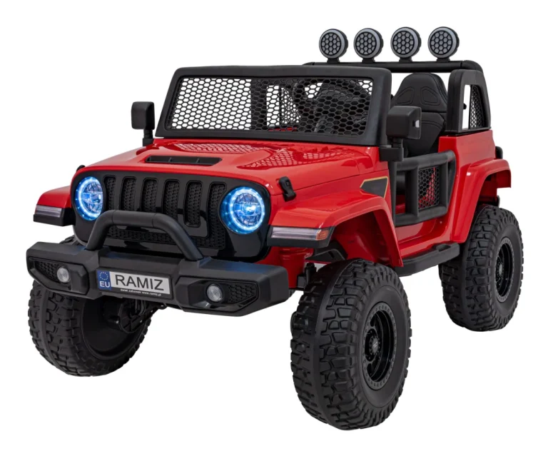 Terenski Automobil Off Road 3.0 Za Djecu Crveni + Daljinski Upravljač + Sporo Pokretanje, Crvena 1