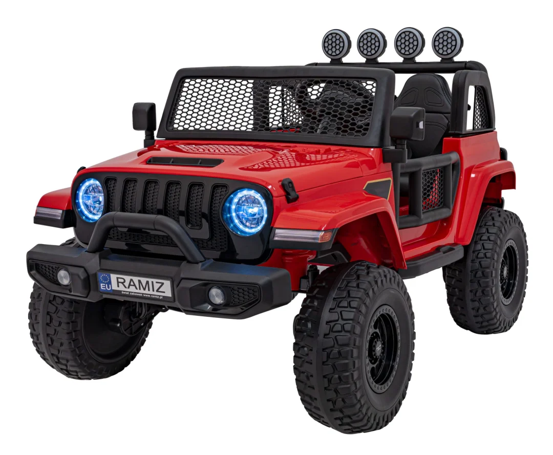 Terenski Automobil Off Road 3.0 Za Djecu Crveni + Daljinski Upravljač + Sporo Pokretanje, Crvena 1