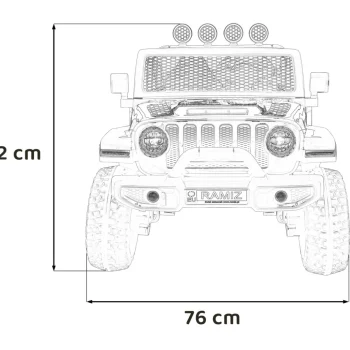 Terenski Automobil Off Road 3.0 Za Djecu Crveni + Daljinski Upravljač + Sporo Pokretanje, Crvena 2
