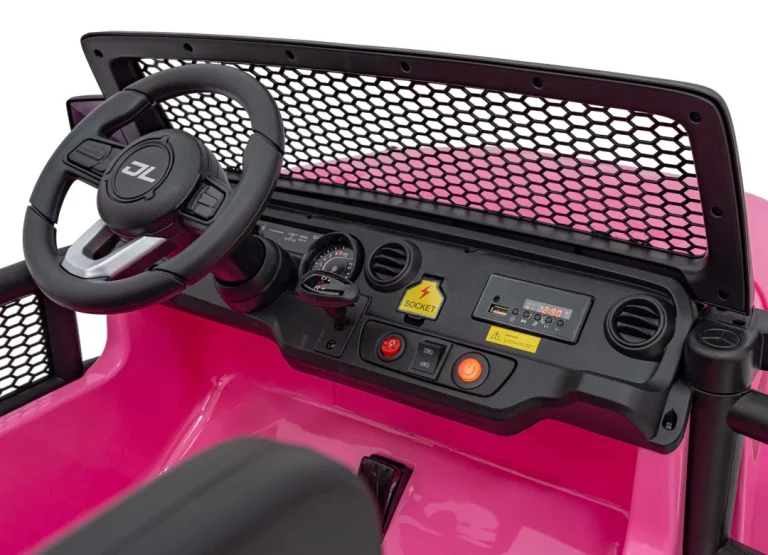 Terenski Automobil Off Road 3.0 Za Djecu Roza + Daljinski Upravljač + Sporo Pokretanje + Sigurnosni 11