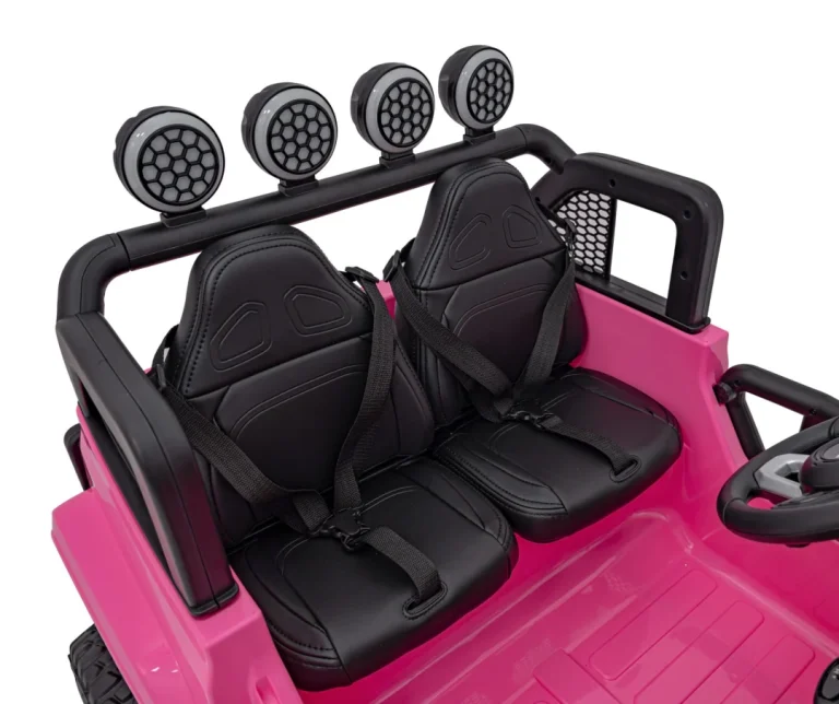 Terenski Automobil Off Road 3.0 Za Djecu Roza + Daljinski Upravljač + Sporo Pokretanje + Sigurnosni 13