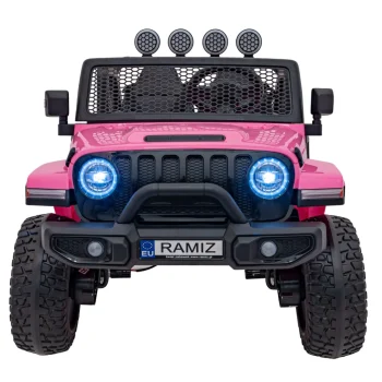 Terenski Automobil Off Road 3.0 Za Djecu Roza + Daljinski Upravljač + Sporo Pokretanje + Sigurnosni 4