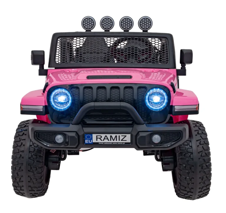 Terenski Automobil Off Road 3.0 Za Djecu Roza + Daljinski Upravljač + Sporo Pokretanje + Sigurnosni 4
