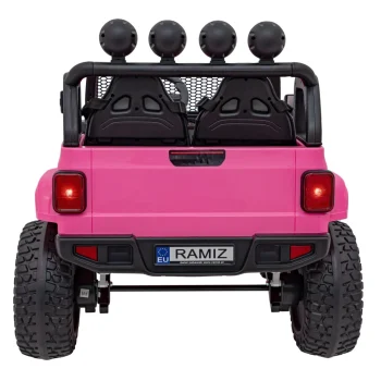 Terenski Automobil Off Road 3.0 Za Djecu Roza + Daljinski Upravljač + Sporo Pokretanje + Sigurnosni 7