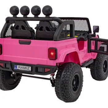 Terenski Automobil Off Road 3.0 Za Djecu Roza + Daljinski Upravljač + Sporo Pokretanje + Sigurnosni 8