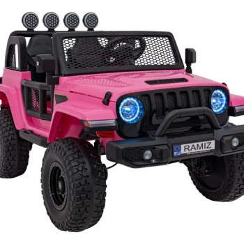 Terenski Automobil Off Road 3.0 Za Djecu Roza + Daljinski Upravljač + Sporo Pokretanje + Sigurnosni 9
