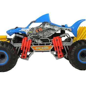 Terenski Automobil Shark Na Daljinsko Upravljanje 1:10 2.4g Plavi 15 Km/h Parni 3