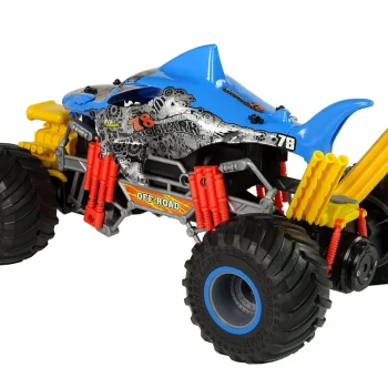 Terenski Automobil Shark Na Daljinsko Upravljanje 1:10 2.4g Plavi 15 Km/h Parni 4