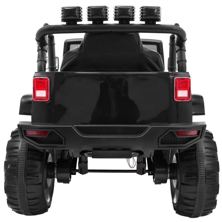 Terenski Automobil Na Baterije Za Djecu Crni Jeep Terensko Vozilo + Daljinski Upravljač + Svjetla I Zvukovi, Crna 10