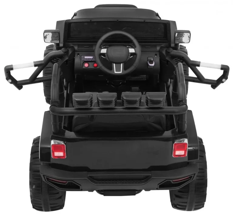 Terenski Automobil Na Baterije Za Djecu Crni Jeep Terensko Vozilo + Daljinski Upravljač + Svjetla I Zvukovi, Crna 11