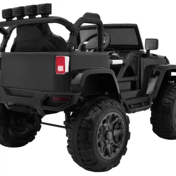 Terenski Automobil Na Baterije Za Djecu Crni Jeep Terensko Vozilo + Daljinski Upravljač + Svjetla I Zvukovi, Crna 12