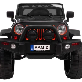 Terenski Automobil Na Baterije Za Djecu Crni Jeep Terensko Vozilo + Daljinski Upravljač + Svjetla I Zvukovi, Crna 4