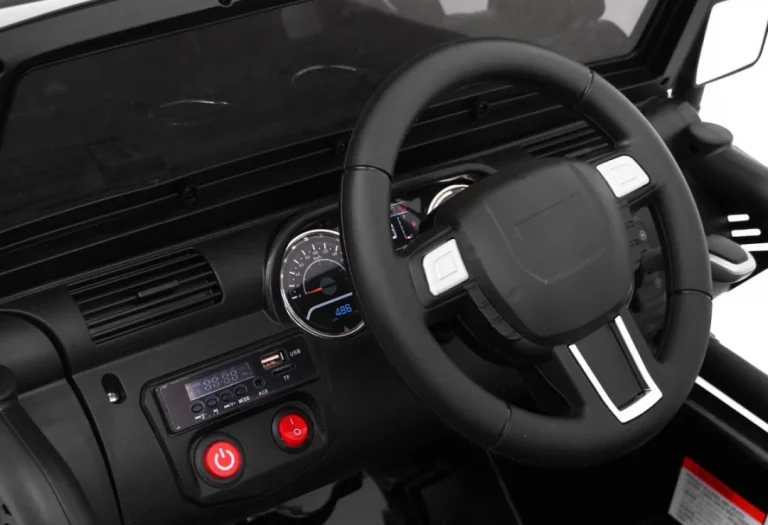 Terenski Automobil Na Baterije Za Djecu Crni Jeep Terensko Vozilo + Daljinski Upravljač + Svjetla I Zvukovi, Crna 7
