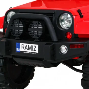 Terenski Automobil Na Baterije Za Djecu, Crveni Jeep, Terensko Vozilo + Daljinski Upravljač, Crvena 11