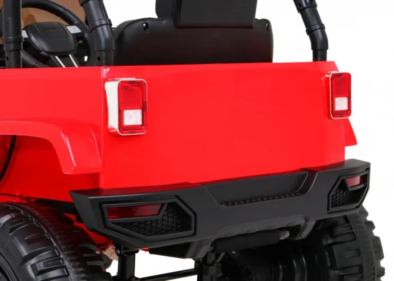 Terenski Automobil Na Baterije Za Djecu, Crveni Jeep, Terensko Vozilo + Daljinski Upravljač, Crvena 12