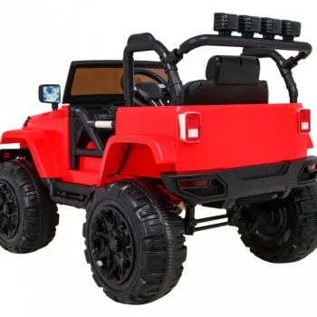 Terenski Automobil Na Baterije Za Djecu, Crveni Jeep, Terensko Vozilo + Daljinski Upravljač, Crvena 5