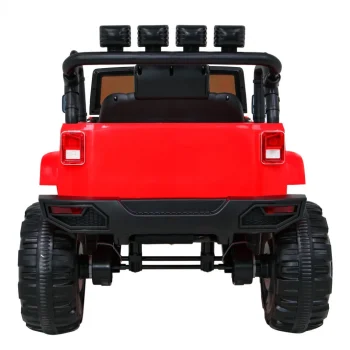 Terenski Automobil Na Baterije Za Djecu, Crveni Jeep, Terensko Vozilo + Daljinski Upravljač, Crvena 7