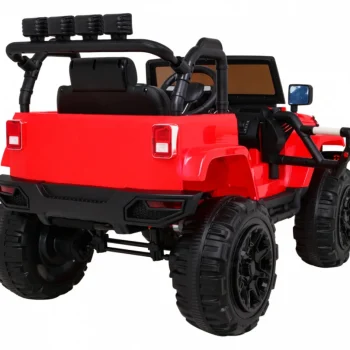 Terenski Automobil Na Baterije Za Djecu, Crveni Jeep, Terensko Vozilo + Daljinski Upravljač, Crvena 9