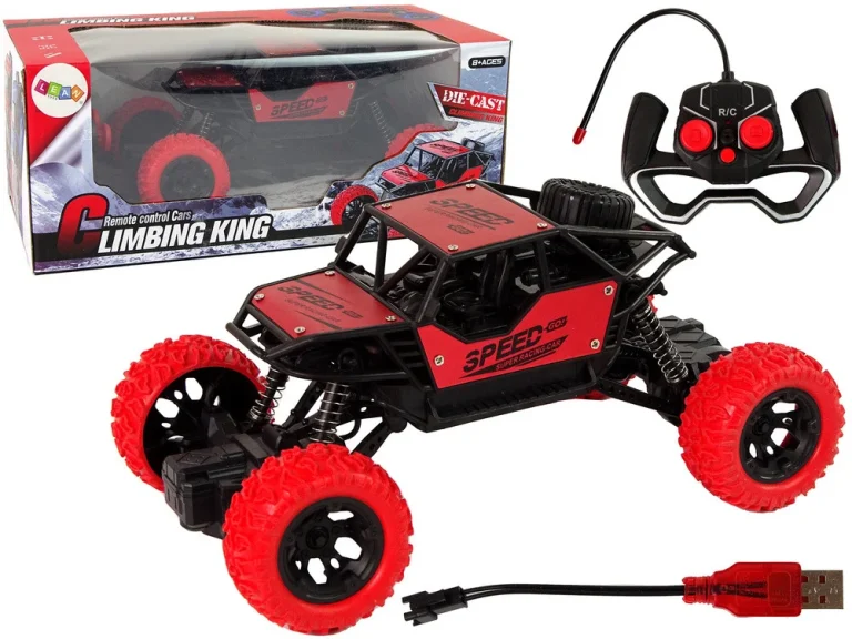 Terenski Automobil Na Daljinsko Upravljanje, 1:18, Crveni 1