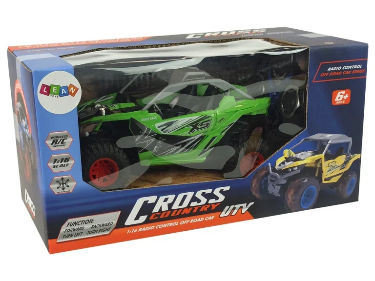 Terenski Automobil Na Daljinsko Upravljanje Cross Country 27 Mhz Zeleni 6