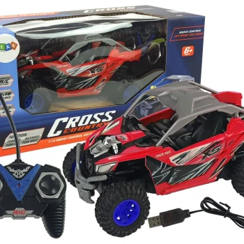 Terenski Automobil Na Daljinsko Upravljanje Cross Country 27 Mhz Crveni 2