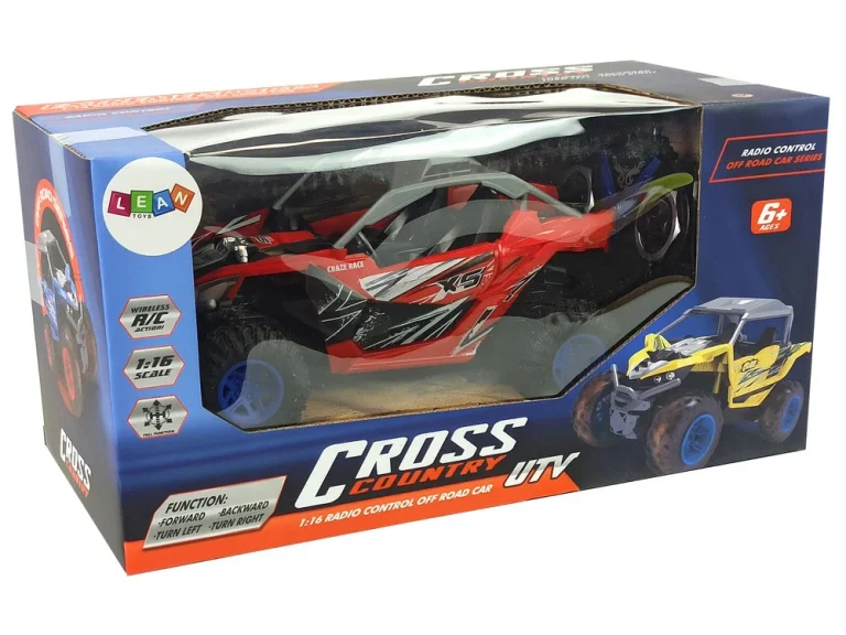 Terenski Automobil Na Daljinsko Upravljanje Cross Country 27 Mhz Crveni 6