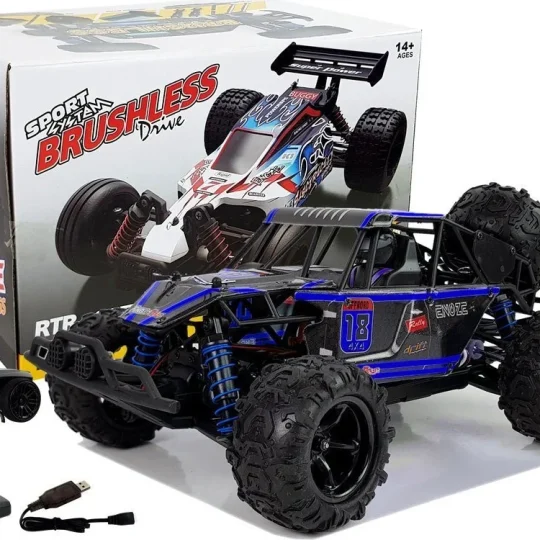 Terenski Buggy Na Daljinsko Upravljanje 1:18 Plavi Enoze 9303e 45 Km/h 1