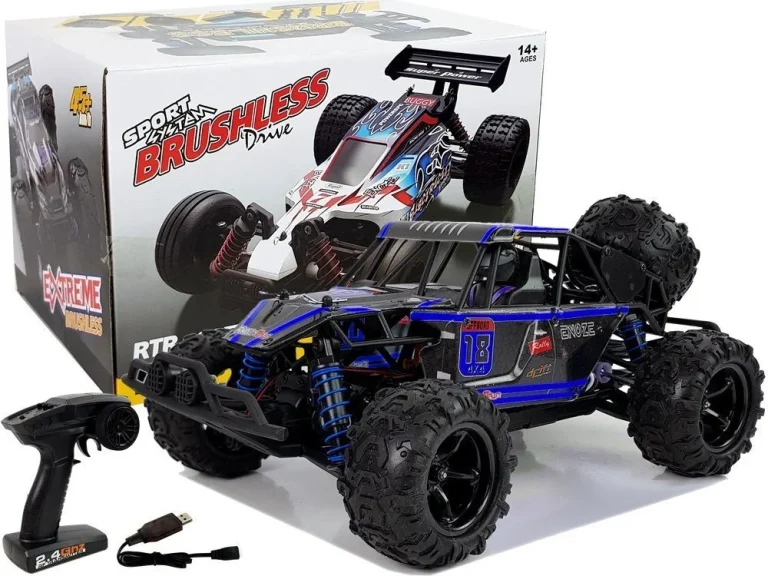 Terenski Buggy Na Daljinsko Upravljanje 1:18 Plavi Enoze 9303e 45 Km/h 1