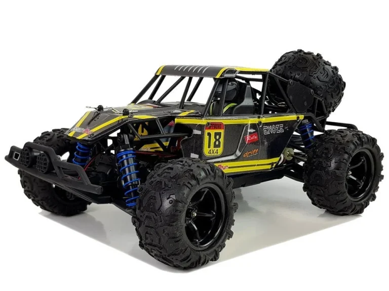 Terenski Buggy Na Daljinsko Upravljanje 1:18 žuti Enoze 9303e 45 Km/h 2