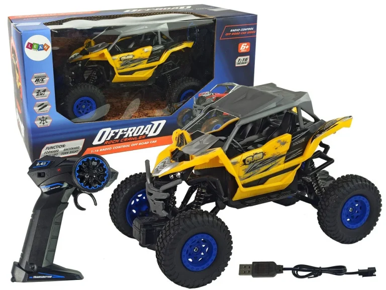 Terenski Model S Daljinskim Upravljanjem 2,4 Ghz 1:16 Žuti 1