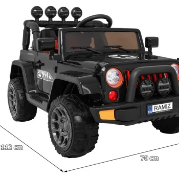 Terensko Vozilo Na Akumulator Crno 4x4 2