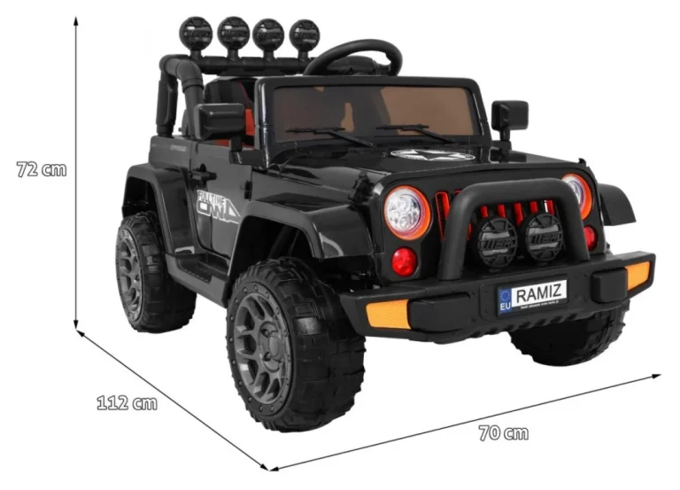 Terensko Vozilo Na Akumulator Crno 4x4 2