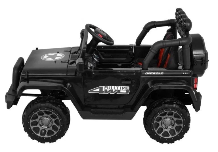 Terensko Vozilo Na Akumulator Crno 4x4 4