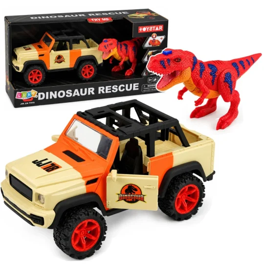 Terensko Vozilo S T Rex Dinosaurom, Svjetla I Zvukovi, 20,5 Cm 1