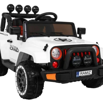Terensko Vozilo S Pogonom Na Sva četiri Kotača Za Djecu, Bijelo + 4x4 Pogon + Daljinski Upravljač 14