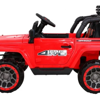Terensko Vozilo S Pogonom Na Sva četiri Kotača Za Djecu, Crveno + 4x4 Pogon + Daljinski Upravljač 4