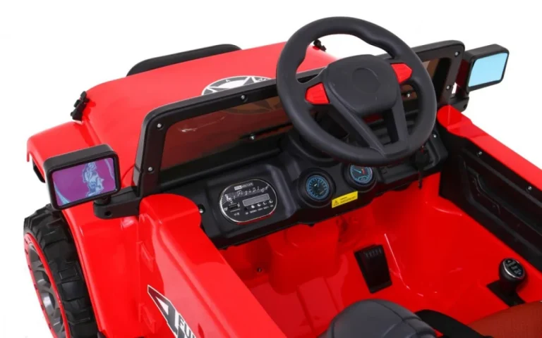 Terensko Vozilo S Pogonom Na Sva četiri Kotača Za Djecu, Crveno + 4x4 Pogon + Daljinski Upravljač 6