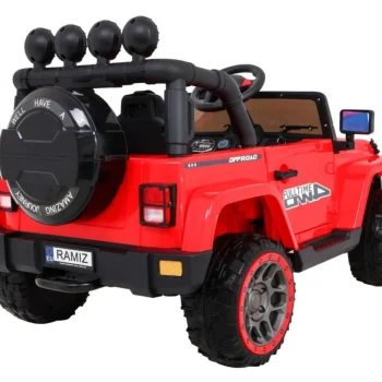 Terensko Vozilo S Pogonom Na Sva četiri Kotača Za Djecu, Crveno + 4x4 Pogon + Daljinski Upravljač 9