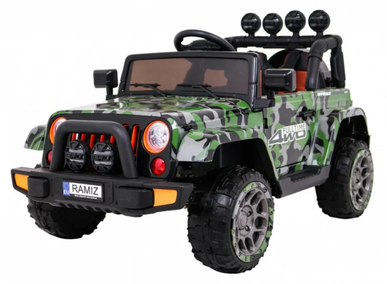 Terensko Vozilo S Pogonom Na Sva četiri Kotača Za Djecu, Kamuflažna Boja, 4x4 Pogon, Daljinski 1