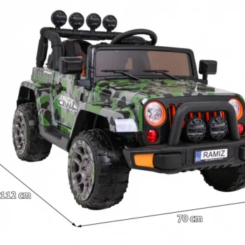 Terensko Vozilo S Pogonom Na Sva četiri Kotača Za Djecu, Kamuflažna Boja, 4x4 Pogon, Daljinski 2