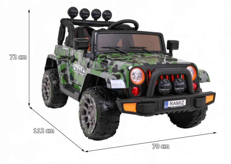 Terensko Vozilo S Pogonom Na Sva četiri Kotača Za Djecu, Kamuflažna Boja, 4x4 Pogon, Daljinski 2